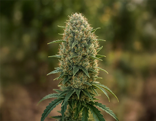 Plante Black Dom XXL cultivée en extérieur en floraison