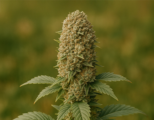 Plante AK 47 cultivée en extérieur en floraison