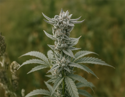 Plante Gorilla Glue Faster cultivée en extérieur en floraison